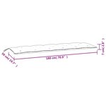 vidaXL Coussins de banc de jardin lot de 2 motif à carreaux noir