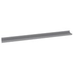 vidaXL Étagères murales 4 Pièces Gris 100x9x3 cm