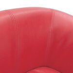 vidaXL Fauteuil cabriolet rouge similicuir