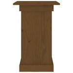 vidaXL Support à fleurs Marron miel 40x40x60 cm Bois de pin solide
