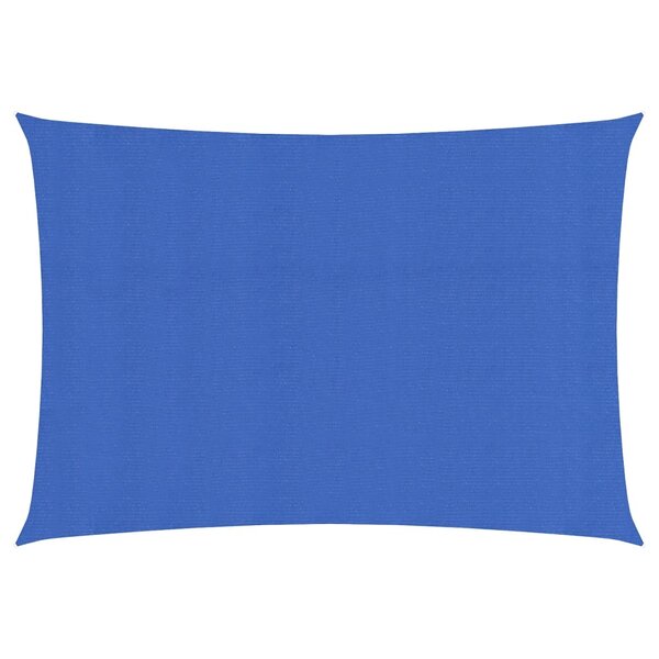 vidaXL Voile d'ombrage 160 g/m² rectangulaire bleu 5x7 m PEHD