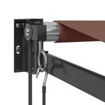 vidaXL Auvent rétractable automatique marron 450x300 cm