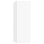 vidaXL Meuble TV Blanc 30 5x30x90 cm Bois d’ingénierie