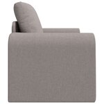 vidaXL Canapé-lit au sol 2-en-1 taupe 98x71x83 cm en tissu
