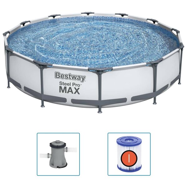 Bestway Ensemble de piscine Steel Pro MAX 366x76 cm