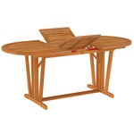 vidaXL Table de jardin 200x100x75 cm Bois d'eucalyptus solide