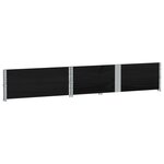 vidaXL Jardinière noir 150x100 cm bois massif de pin