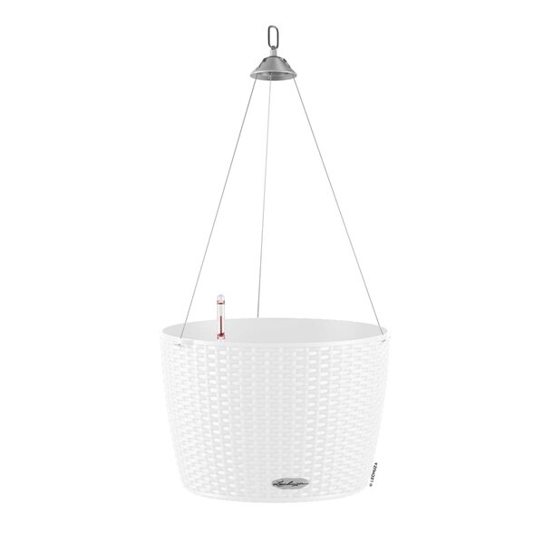 LECHUZA Jardinière suspendue NIDO Cottage 35 ALL-IN-ONE blanc