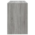 vidaXL Bureau sonoma gris 101x50x76 5 cm bois d'ingénierie