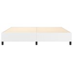 vidaXL Cadre de lit Blanc 200x200 cm Similicuir