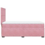 vidaXL Sommier à lattes de lit et matelas Rose 80x200 cm Velours