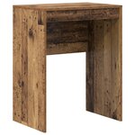 vidaXL Bureau avec rangement vieux bois en bois d'ingénierie