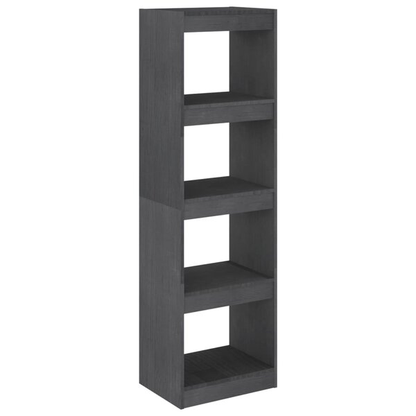 vidaXL Bibliothèque/Séparateur de pièce Gris 40x30x135 5 cm Pin massif