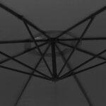 vidaXL Parasol de jardin en porte-à-faux et poteau en aluminium