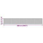 vidaXL Tapis rectangulaire marron foncé 70x500 cm bambou