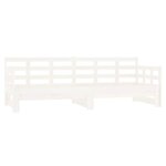 vidaXL Lit coulissant sans matelas blanc 2x(90x190) cm
