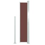 vidaXL Auvent latéral rétractable 160 x 500 cm Marron