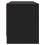 vidaXL Meuble TV noir 102x30x37 5 cm bois d'ingénierie
