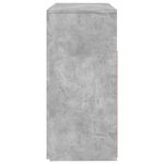 vidaXL Buffet avec lumières LED gris béton 80x35x75 cm