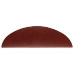 vidaXL Tapis autoadhésifs de marches 5 Pièces Rouge 56x17x3 cm Aiguilleté