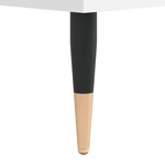 vidaXL Table basse blanc 50x46x50 cm bois d’ingénierie