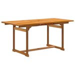 vidaXL Ensemble à manger de jardin 7Pièces bois d'acacia solide textilène
