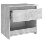 vidaXL Tables de chevet 2 Pièces Gris béton 40x30x39 cm Aggloméré
