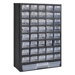 vidaXL Boîte à outils de rangement avec 41 tiroirs 2 Pièces Plastique