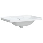 vidaXL Évier de salle de bain blanc 81x48x23cm rectangulaire céramique