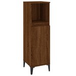 vidaXL Ensemble de meubles de salle de bain 3 Pièces Chêne marron