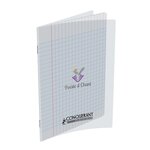 Cahier poésie et chant polypro 17X22cm 90G 48P grands carreaux incolore CONQUÉRANT