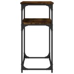 vidaXL Table console chêne fumé 100x35 5x75 cm bois d'ingénierie