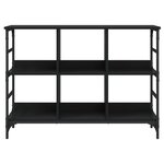 vidaXL Buffet noir 102x32x73 5 cm bois d'ingénierie