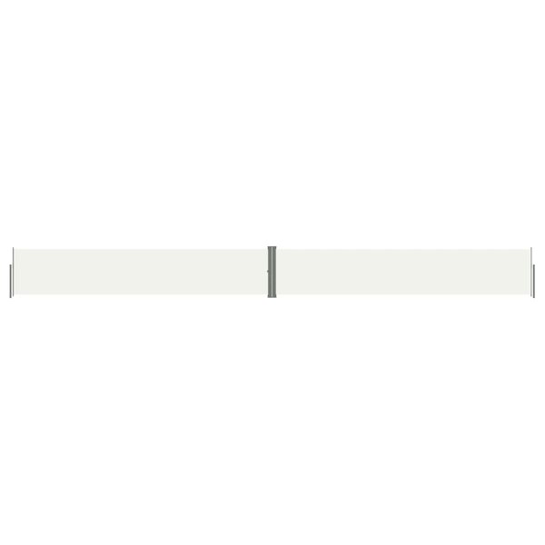 vidaXL Auvent latéral rétractable Crème 117x1200 cm