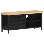 vidaXL Meuble TV 90x30x41 cm Bois de manguier brut