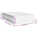 vidaXL Cadre de lit Rose 160x200 cm Velours