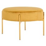 House Nordic Pouf Evie Jaune moutarde