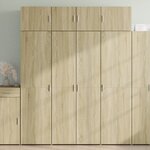 vidaXL Buffet haut chêne sonoma 80x42 5x185 cm bois d'ingénierie