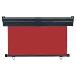 vidaXL Auvent latéral de balcon 125x250 cm Rouge