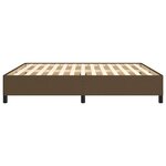 vidaXL Cadre de lit sans matelas marron foncé 180x200 cm tissu