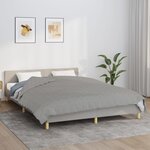 vidaXL Couverture lestée Gris 200x225 cm 9 kg Tissu