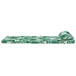 vidaXL Coussin tropical à motif de feuilles Motif de feuilles Polyester