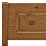 vidaXL Cadre de lit sans matelas pin massif marron miel 160x200 cm