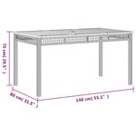 vidaXL Ensemble à manger de jardin avec coussins 3 Pièces Noir