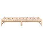 vidaXL Lit coulissant sans matelas 2x(80x200) cm Bois de pin massif