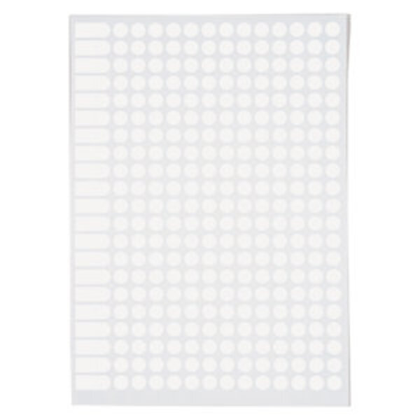Etiquettes blanches 16 feuilles A5 Ø8mm 4704 pièces