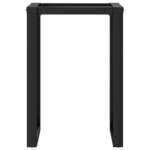 vidaXL Pieds de table à manger cadre en O 50x40x73 cm fonte