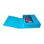 Boite De Classement Exabox Dos 80mm Carte Lustrée - A4 - Couleurs Assorties - X 6 - Exacompta