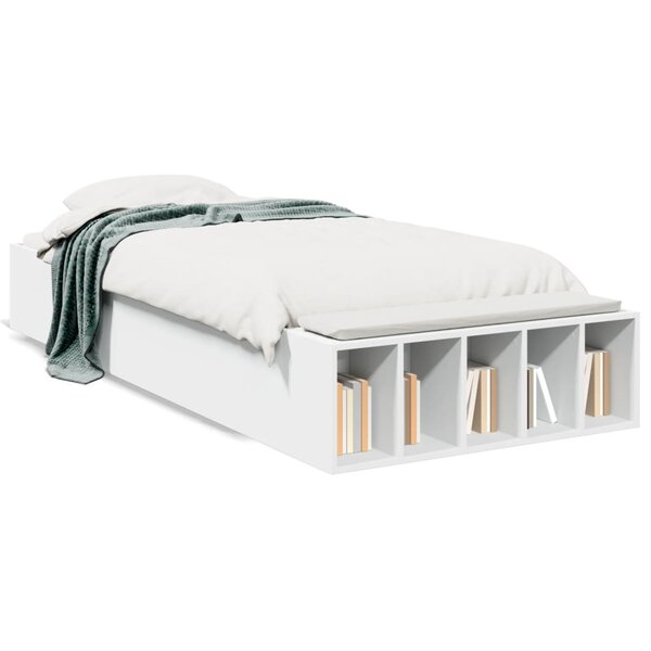 vidaXL Cadre de lit sans matelas blanc 90x200 cm