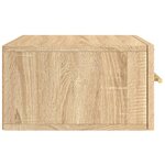 vidaXL Tables de chevet murales 2 Pièces chêne sonoma 35x35x20 cm